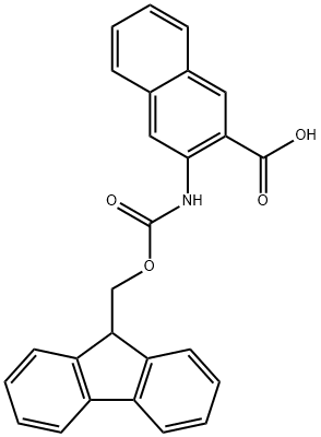 FMOC-3-AMINO-2-NAPHTHOIC ACID Structural