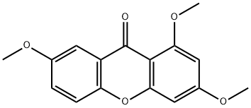 9H-Xanthen-9-one, 1,3,7-trimethoxy- Structural