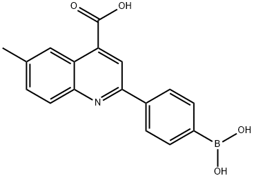 2-(4-DIHYDROXYBORANE)PHENYL-4-CARBOXY-6-METHYLQUINOLINE