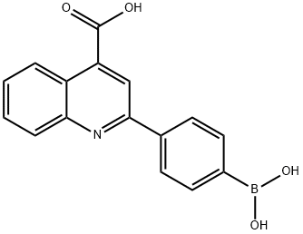 2-(4-DIHYDROXYBORANE)PHENYL-4-CARBOXYQUINOLINE Structural