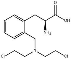 o-Bis(2-chloroethyl)aminomethylphenylalanine hydrochloride Structural