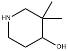 3,3-DIMETHYLPIPERIDIN-4-OL Structural