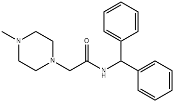 1-Piperazineacetamide, N-(diphenylmethyl)-4-methyl-