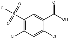 2,4-dichloro-5-(chlorosulphonyl)benzoic acid Structural