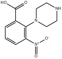 3-NITRO-2-PIPERAZIN-1-YLBENZOIC ACID Structural