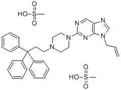 9-Allyl-2-(4-(2-tritylethyl)-1-piperazinyl)-9H-purine dimethanesulfona te