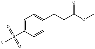 METHYL 3-(4-CHLOROSULFONYL)PHENYLPROPIONATE Structural