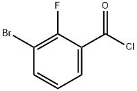 3-Bromo-2-fluorobenzoyl chloride Structural