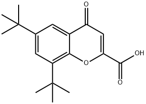 6,8-DI(TERT-BUTYL)-4-OXO-4H-CHROMENE-2-CARBOXYLIC ACID Structural