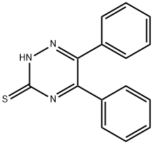 5,6-diphenyl-1,2,4-triazine-3-thiol Structural