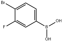 4-BROMO-3-FLUOROBENZENEBORONIC ACID Structural