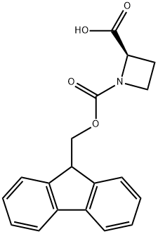 (R)-N-FMOC-AZETIDINE-2-CARBOXYLIC ACID, 95%, (98% E.E.) Structural