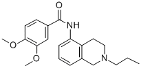 3,4-Dimethoxy-N-(1,2,3,4-tetrahydro-2-propylisoquinolin-5-yl)benzamide Structural