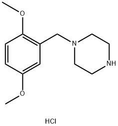 1-(2,5-DIMETHOXYBENZYL)PIPERAZINE HYDROCHLORIDE Structural