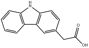 9H-CARBAZOL-3-YLACETIC ACID Structural