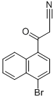 3-(4-BROMO-1-NAPHTHYL)-3-OXOPROPANENITRILE Structural