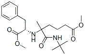 L-Phenylalanine, N-[1-[[(1,1-dimethylethyl)amino]carbonyl]-5-methoxy-1-methyl-5-oxopentyl]-, methyl ester (9CI) Structural