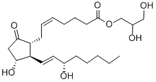 9-OXO-11ALPHA,15S-DIHYDROXY-PROSTA-5Z,13E-DIEN-1-OIC ACID, 2,3-DIHYDROXYPROPYL ESTER