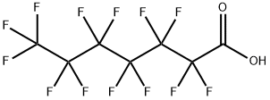 Perfluoroheptanoic acid Structural