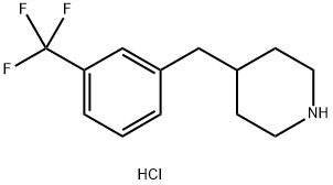 4-(3-TRIFLUOROMETHYL-BENZYL)-PIPERIDINE HYDROCHLORIDE Structural