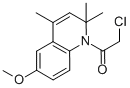 2-CHLORO-1-(6-METHOXY-2,2,4-TRIMETHYL-2H-QUINOLIN-1-YL)-ETHANONE Structural