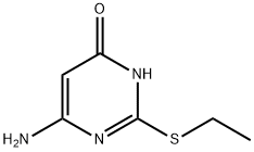 6-amino-2-(ethylthio)-1H-pyrimidin-4-one Structural