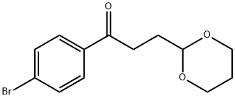 4'-BROMO-3-(1,3-DIOXAN-2-YL)PROPIOPHENONE Structural