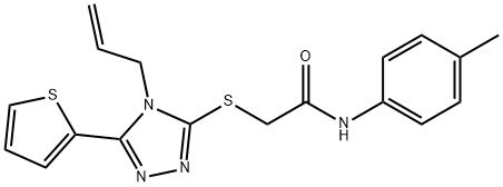 2-{[4-allyl-5-(2-thienyl)-4H-1,2,4-triazol-3-yl]sulfanyl}-N-(4-methylphenyl)acetamide
