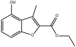 ETHYL 4-HYDROXY-3-METHYLBENZOFURAN-2-CARBOXYLATE Structural