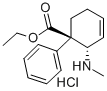 (+)-3R-N-Monomethylamino-4c-phenyl-4t-ethoxycarbonylcyclohexene-1, hyd rochloride