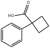 1-Phenylcyclobutanecarboxylic acid Structural