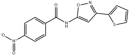 Benzamide, 4-nitro-N-(3-(2-thienyl)-5-isoxazolyl)-