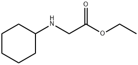 Glycine, N-cyclohexyl-, ethyl ester Structural