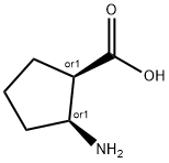 CIS-2-AMINO-1-CYCLOPENTANECARBOXYLIC ACID Structural