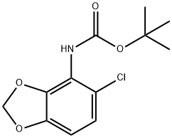 TERT-BUTYL (5-CHLORO-1,3-BENZODIOXOL-4-YL)CARBAMATE Structural