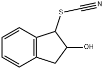Thiocyanic acid, 2,3-dihydro-2-hydroxy-1H-inden-1-yl ester (9CI) Structural