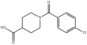 1-(4-Chloro-benzoyl)-piperidine-4-carboxylic acid Structural