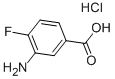 3-AMINO-4-FLUOROBENZOIC ACID HYDROCHLORIDE Structural