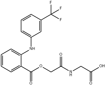 2-((Carboxymethyl)amino)-2-oxoethyl 2-((3-(trifluoromethyl)phenyl)amin o)benzoate Structural