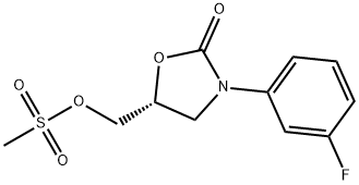 2-OXAZOLIDINONE, 3-(3-FLUOROPHENYL)-5-[[(METHYLSULFONYL)OXY]METHYL]-, (5R)-