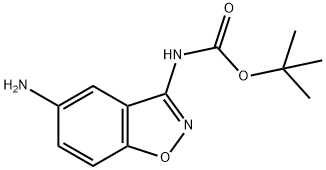 (5-AMINOBENZO[D]ISOXAZOL-3-YL)CARBAMIC ACID TERT-BUTYL ESTER Structural