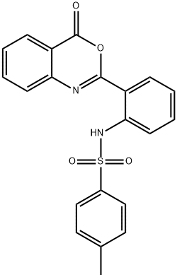 N-[2-(4-oxo-4H-3,1-benzoxazin-2-yl)phenyl]-p-toluenesulphonamide Structural