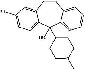 8-Chloro-6,11-dihydro-11-(1-methyl-4-piperidinyl)-5H-benzo[5,6]cyclohepta[1,2-b]pyridin-11-ol Structural