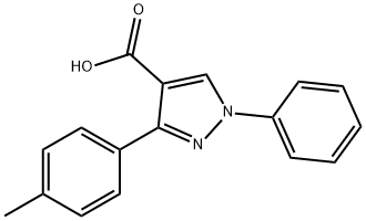 1-PHENYL-3-P-TOLYL-1H-PYRAZOLE-4-CARBOXYLIC ACID Structural