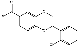 4-(2-CHLORO-BENZYLOXY)-3-METHOXY-BENZOYL CHLORIDE Structural