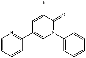 5'-broMo-1'-phenyl-[2,3'-bipyridin]-6'(1'H)-one Structural Picture