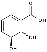 (5S,6S)-6-AMINO-5-HYDROXYCYCLOHEXA-1,3-DIENECARBOXYLIC ACID Structural