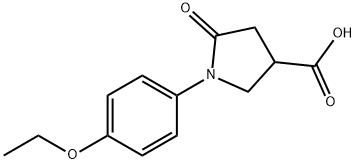 1-(4-ETHOXY-PHENYL)-5-OXO-PYRROLIDINE-3-CARBOXYLIC ACID Structural