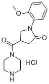 1-((1-(2-Methoxyphenyl)-5-oxo-3-pyrrolidinyl)carbonyl)piperazine monoh ydrochloride