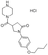 1-((1-(4-Butoxyphenyl)-5-oxo-3-pyrrolidinyl)carbonyl)piperazine hydroc hloride